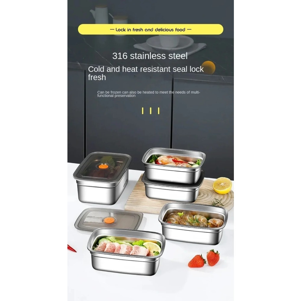 Meal Prep Freezer - High Quality Stainless Steel Camping Lunch