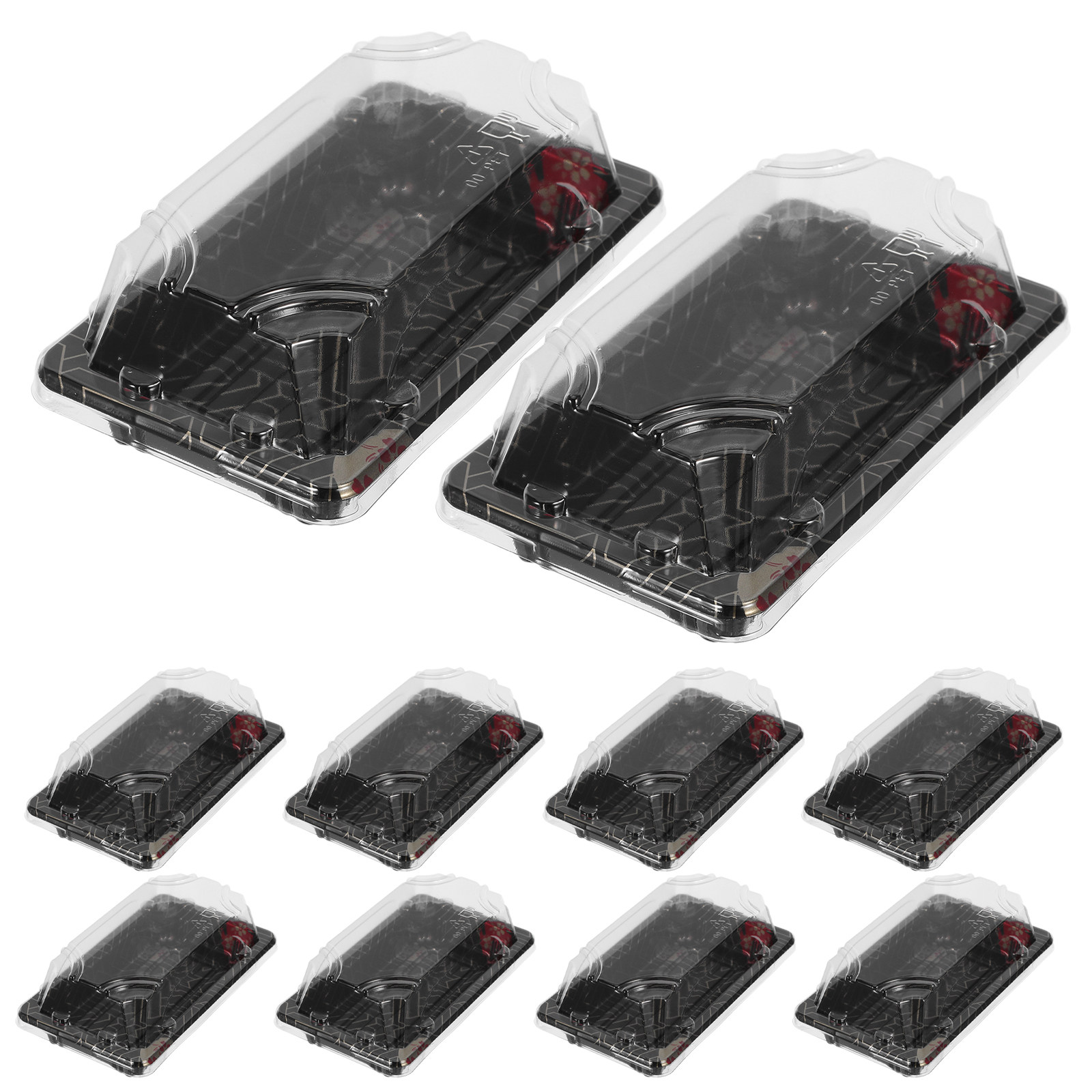 Meal Prep Japanese - 50Pcs Japanese Style Sushi Container Transparent