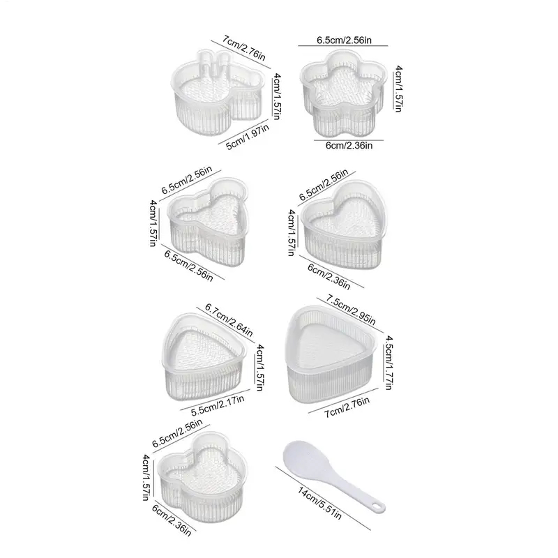 1/2/3/4/5/6set Cartoon Sushi M - Rice Ball Mold recension och pris