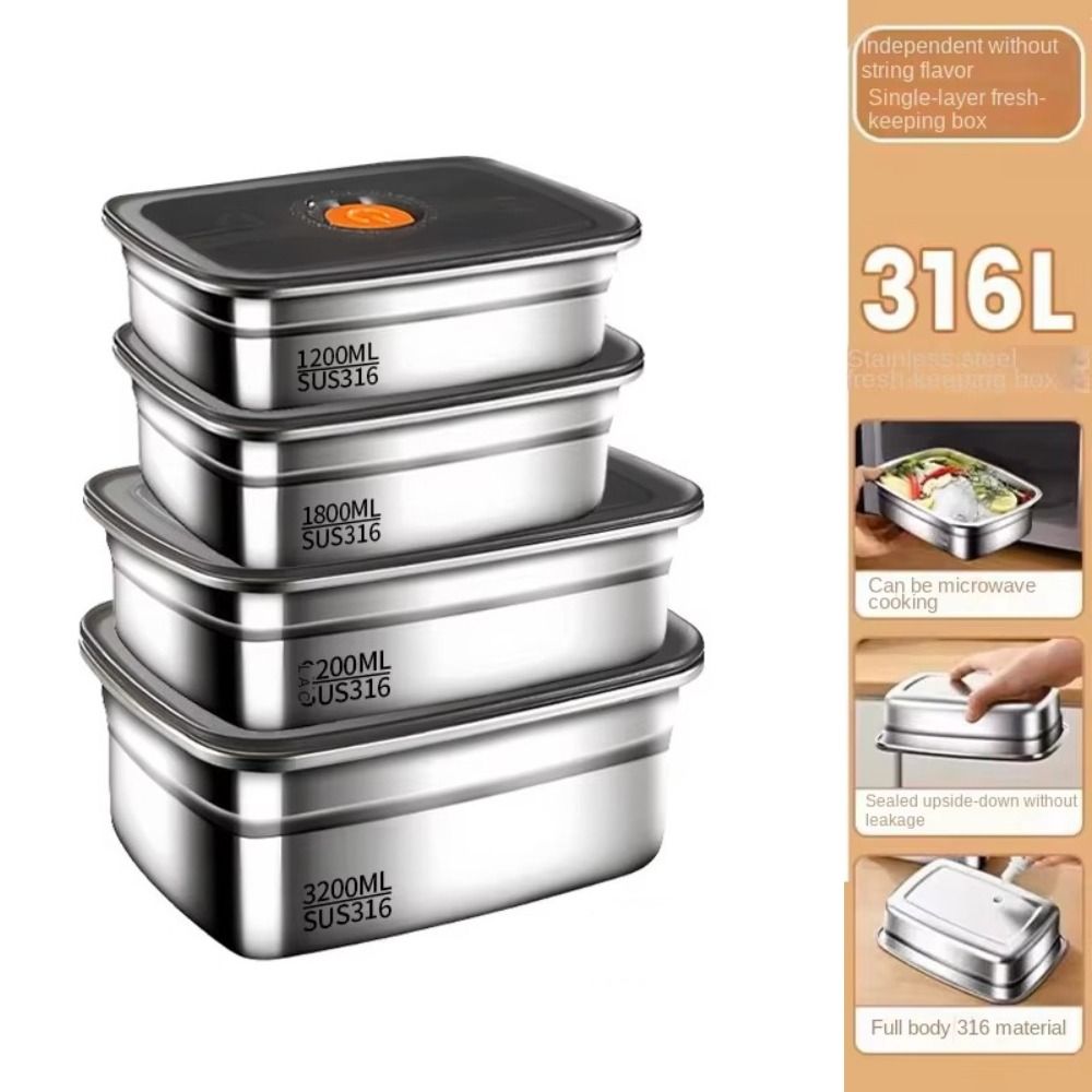 Stainless Steel Camping Lunch  - Meal Prep Freezer recension och pris