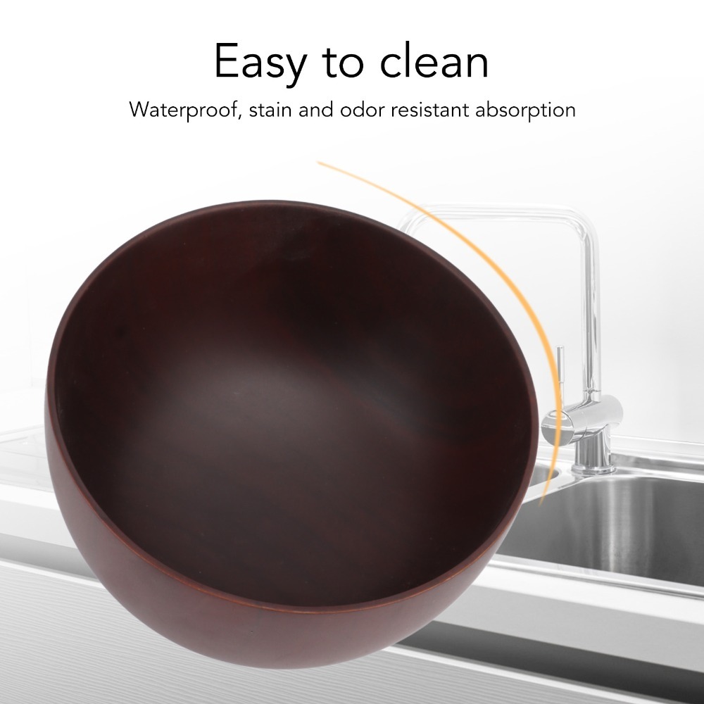 Wood Noodle Bowl Round Shape S - Meal Prep Japanese recension och pris
