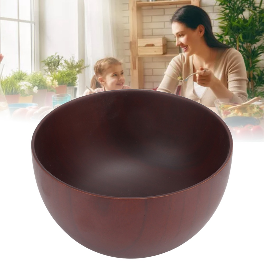 Wood Noodle Bowl Round Shape S - Meal Prep Japanese recension och pris