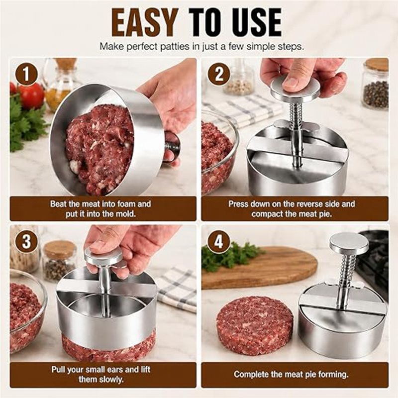 Stainless Steel Non-Stick Roun - Rice Ball Mold recension och pris