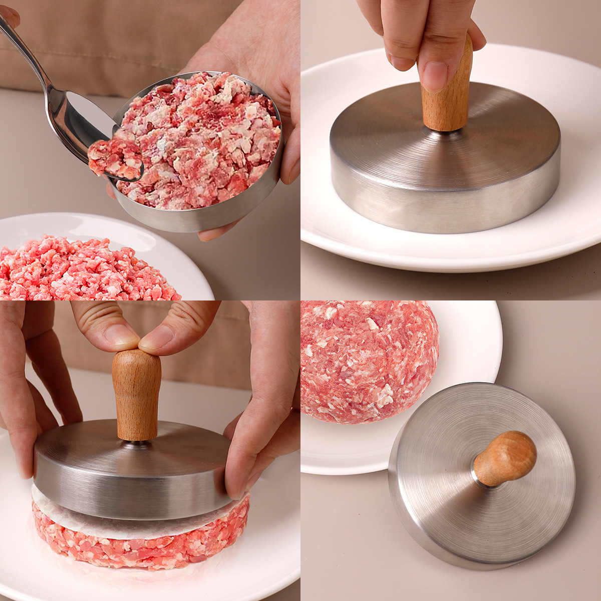 Stainless steel burger beef pa - Rice Ball Mold recension och pris