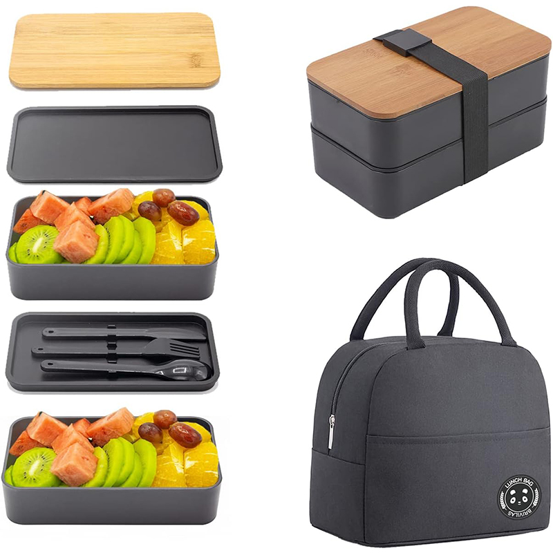 Japanese Bento Box with Bamboo - Meal Prep Japanese recension och pris