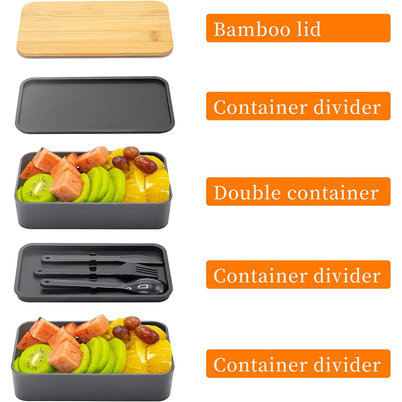 Japanese Bento Box with Bamboo - Meal Prep Japanese recension och pris