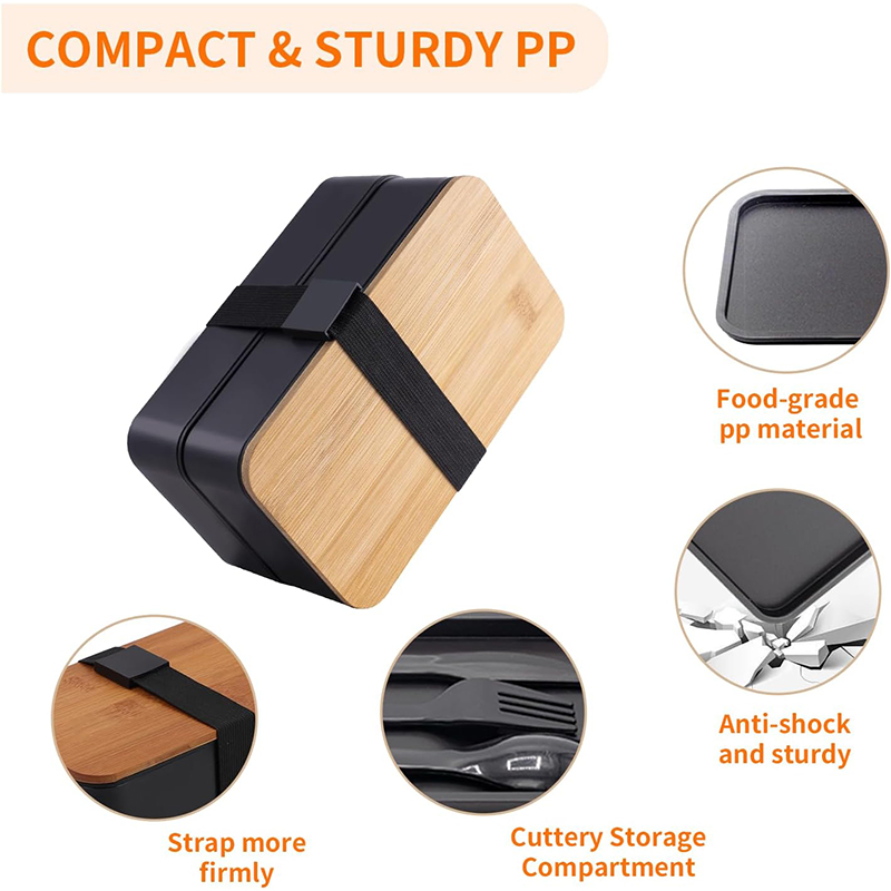 Japanese Bento Box with Bamboo - Meal Prep Japanese recension och pris