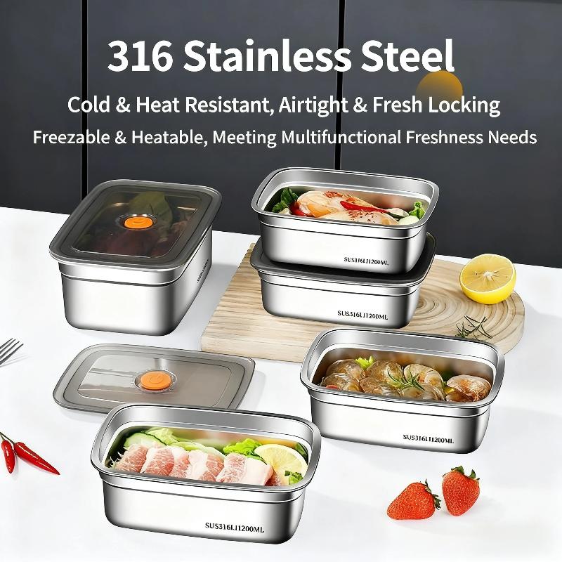 (BF06)Stainless Steel Camping  - Meal Prep Freezer recension och pris
