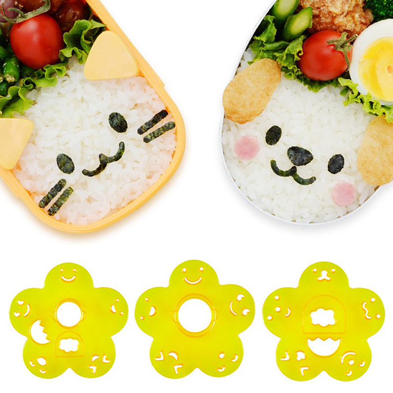 2/3/4Pcs Bento Decoration Rice - Rice Ball Mold recension och pris