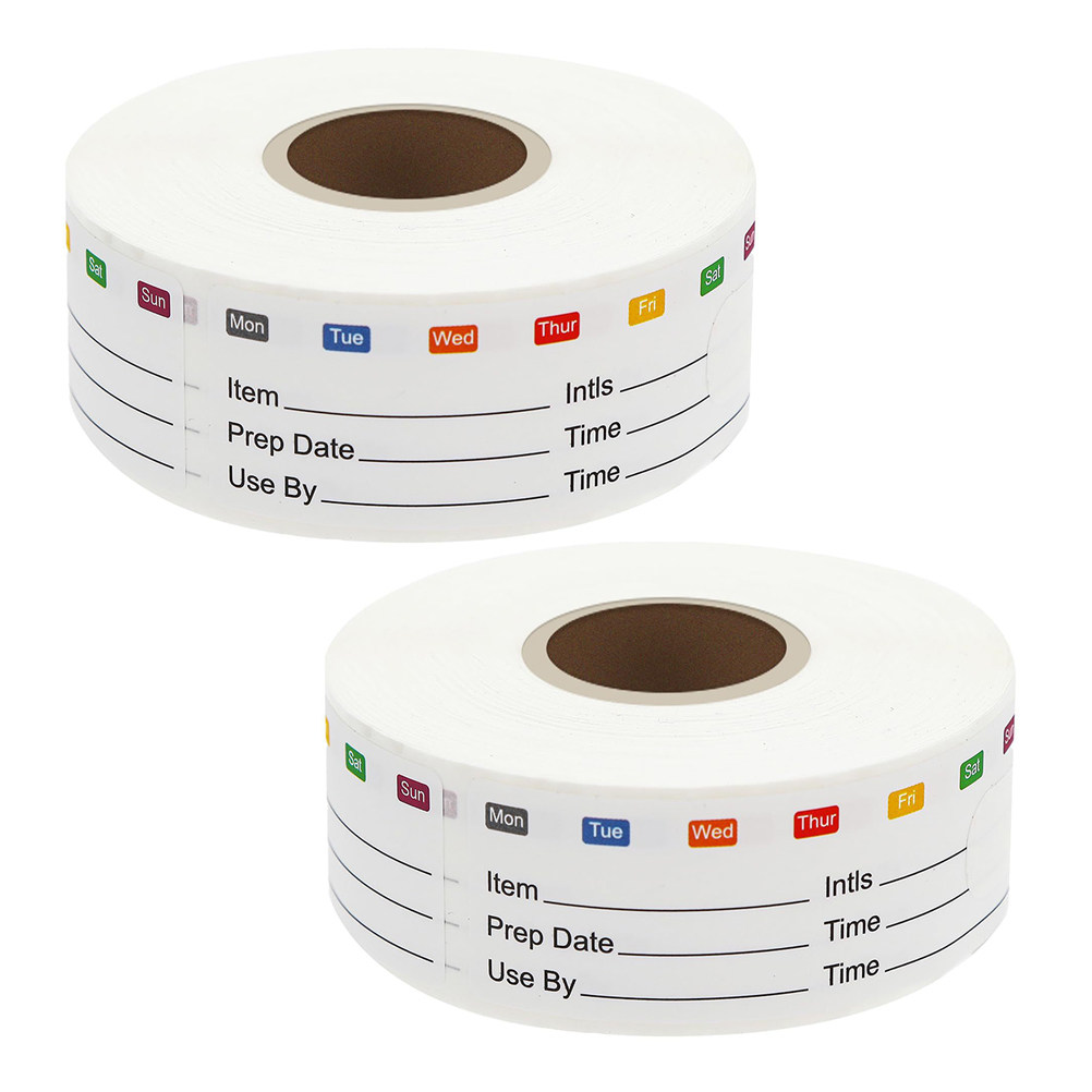 2Rolls Food Date Stickers Remo - Meal Prep Freezer recension och pris