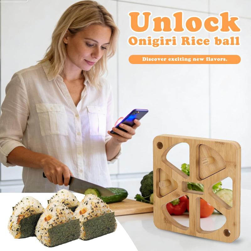 Wooden Onigiri Rice Ball Mold  - Meal Prep Japanese recension och pris